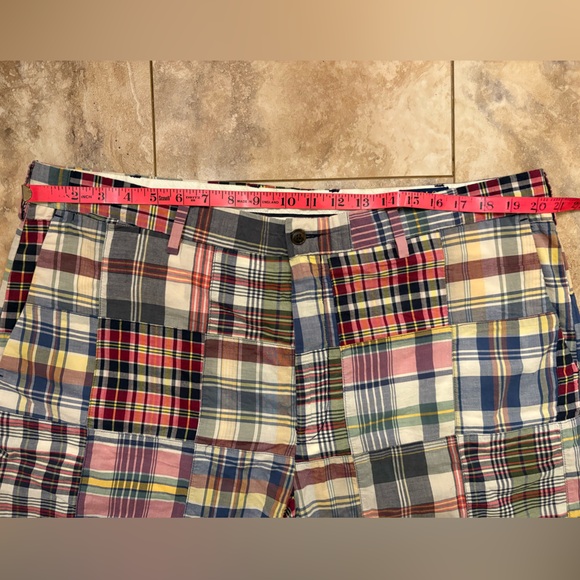Polo Ralph Lauren Classic Fit Madras Patchwork Shorts Men’s 40 - Picture 11 of 15